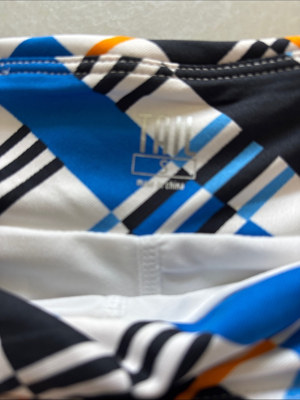 Tail Tech Blue, Black, White & Orange Plaid Active Golf Skort / Sm - Picture 2 of 10